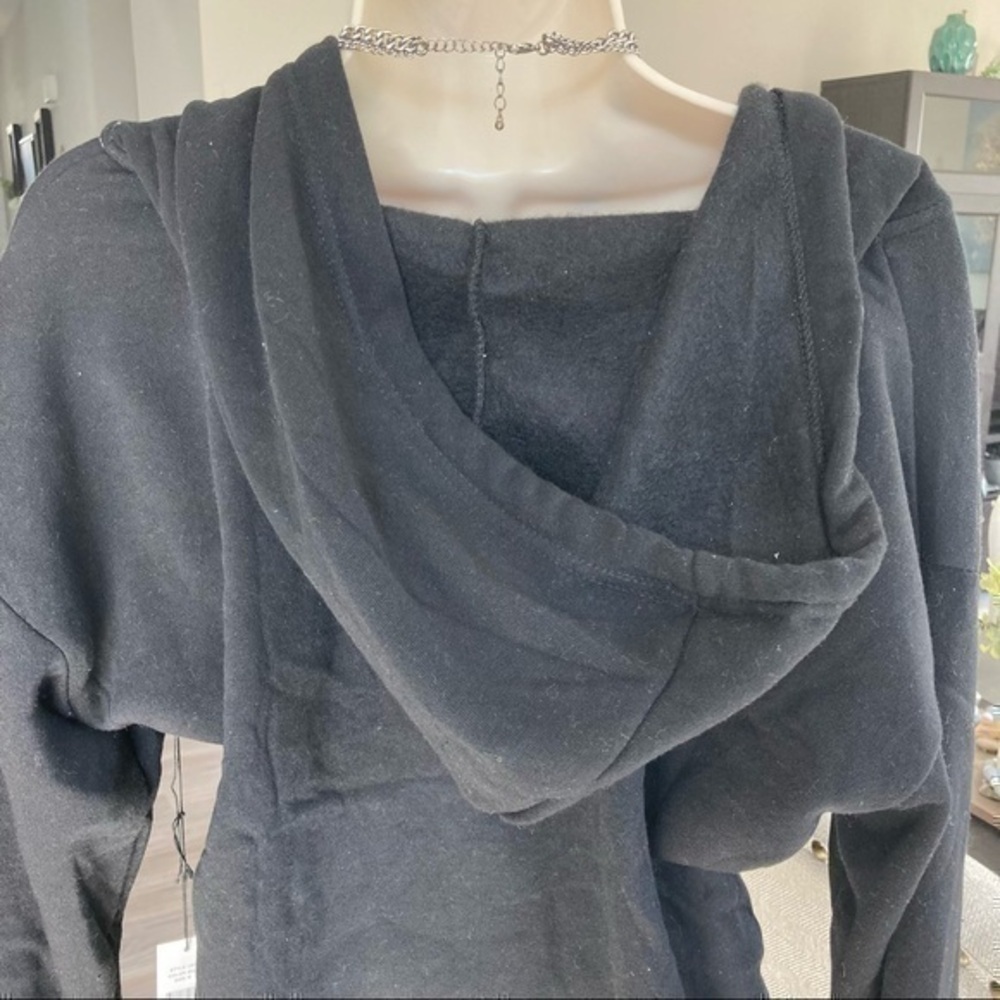 ๐ Black hoodie drawstring sweatshirt S - Picture 5 of 9